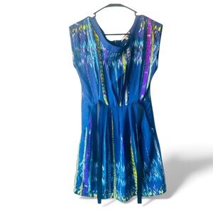 COPY - BeBop Blue and Purple Sleeveless Sundress